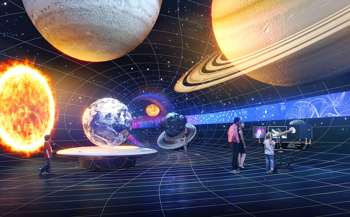 深圳科学技术馆太阳系沉浸式展厅